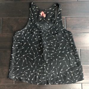Eight Sixty Black Pointed Arrow Tank Top - S